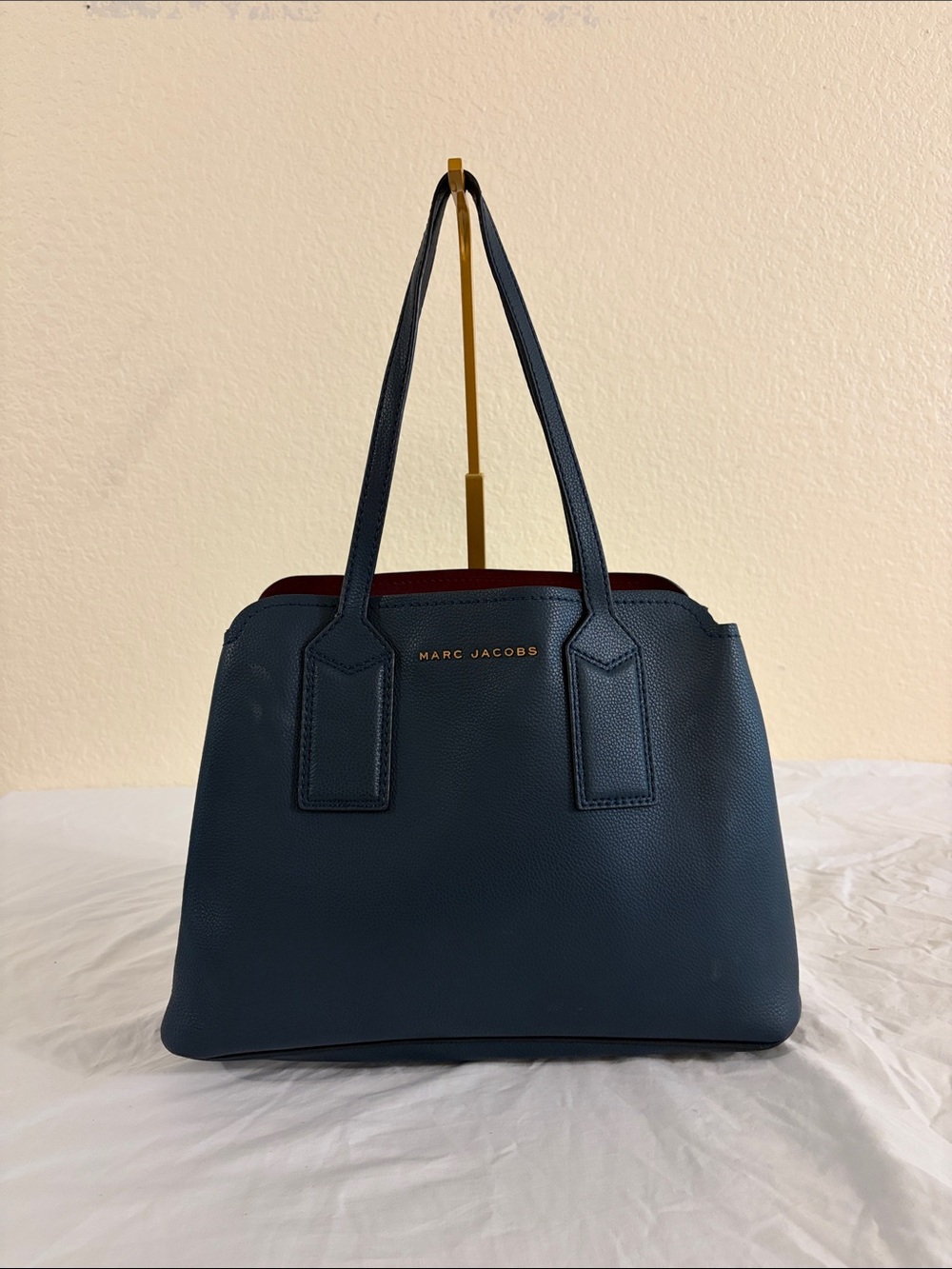 Marc Jacobs The Editor Blue Sea Leather Tote Bag